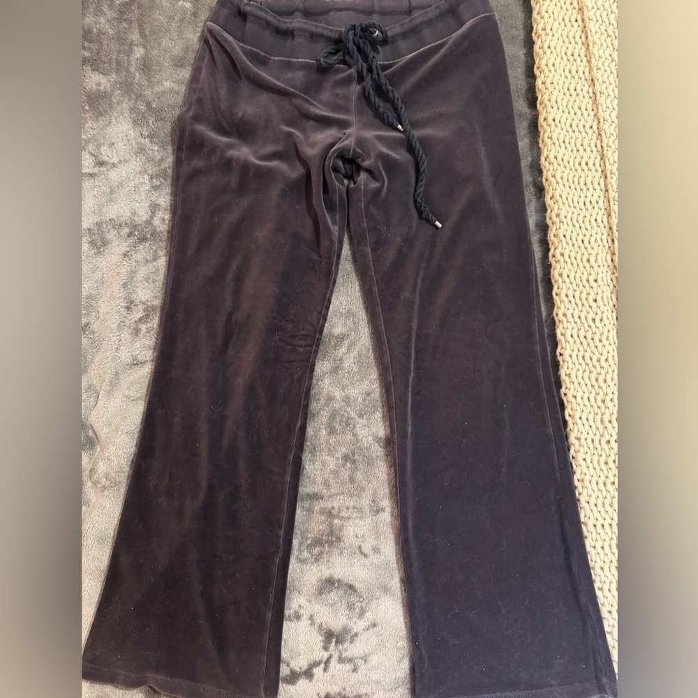 Victoria's Secret Blue Wide Leg Velour Pants RARE ❤️❤️❤️